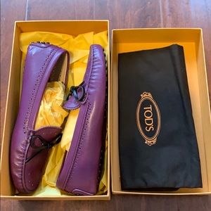 Tod's Perforated Leather Moccasins Loafer size:38